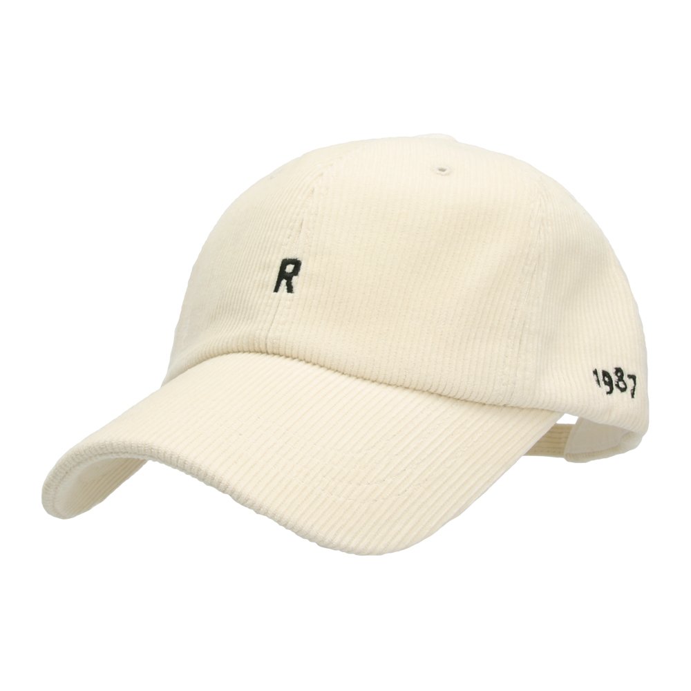 국내제작 1987 알파벳 레터링 자수 골덴 캡 볼캡 남녀공용 가을 겨울 코듀로이 모자 상세 이미지 1