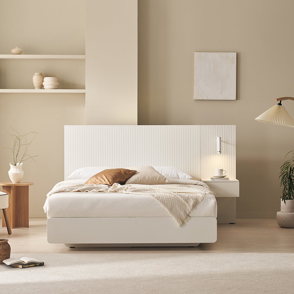 바스포르 시손느 템바보드 평상형 LED조명 부상형 호텔 침대프레임 Q 부부 신혼 상세 이미지 1