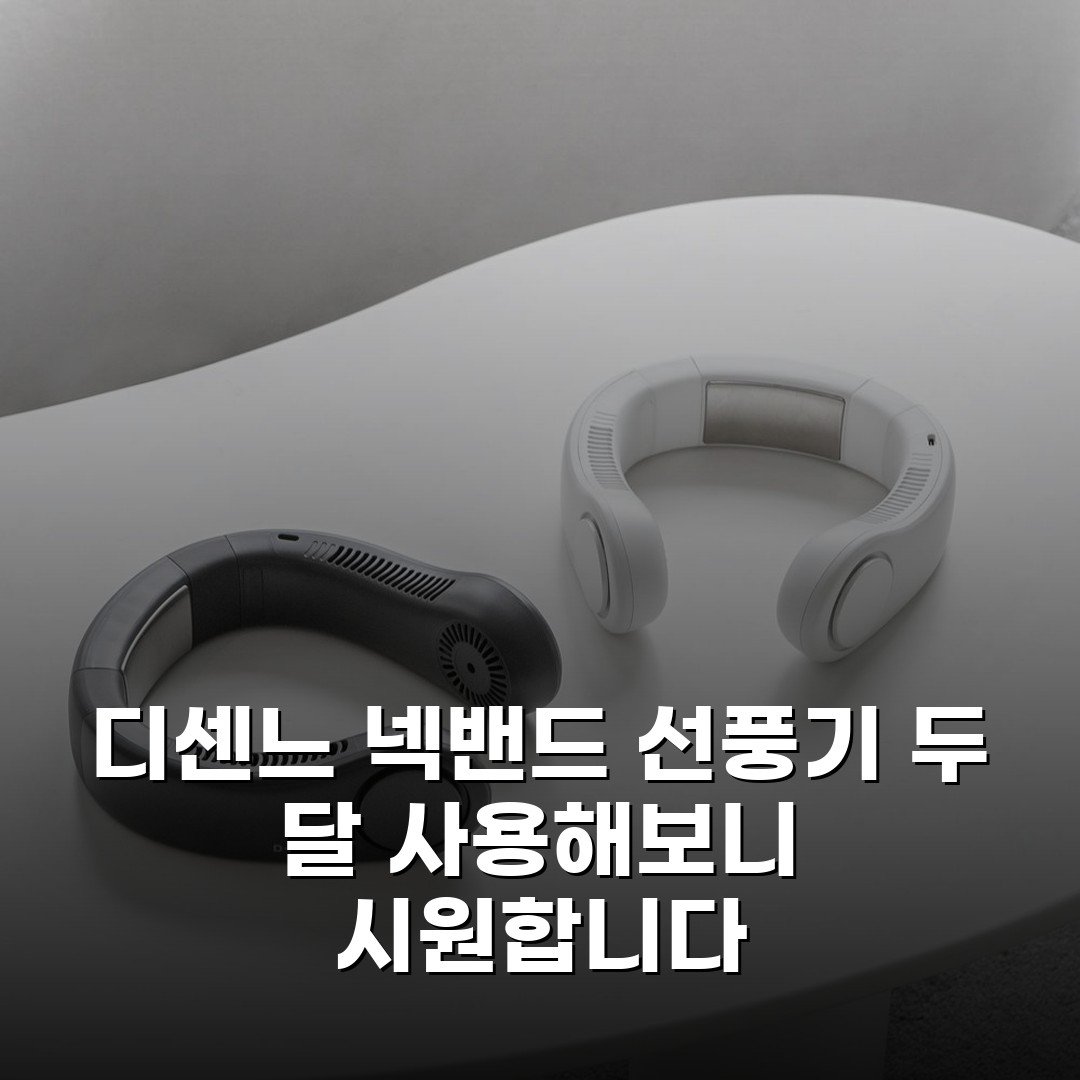 디센느 넥밴드 선풍기 두 달 사용해보니 시원합니다