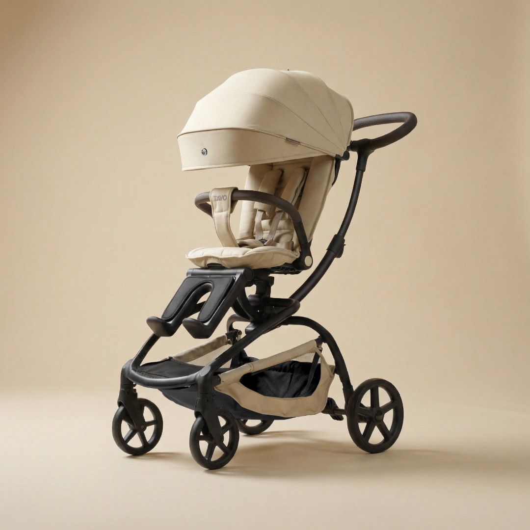 [누비앤타보] NUVY 트래블러S 큰아이까지 등하원 트라이크 유모카 S4 베이지 상세 이미지 2