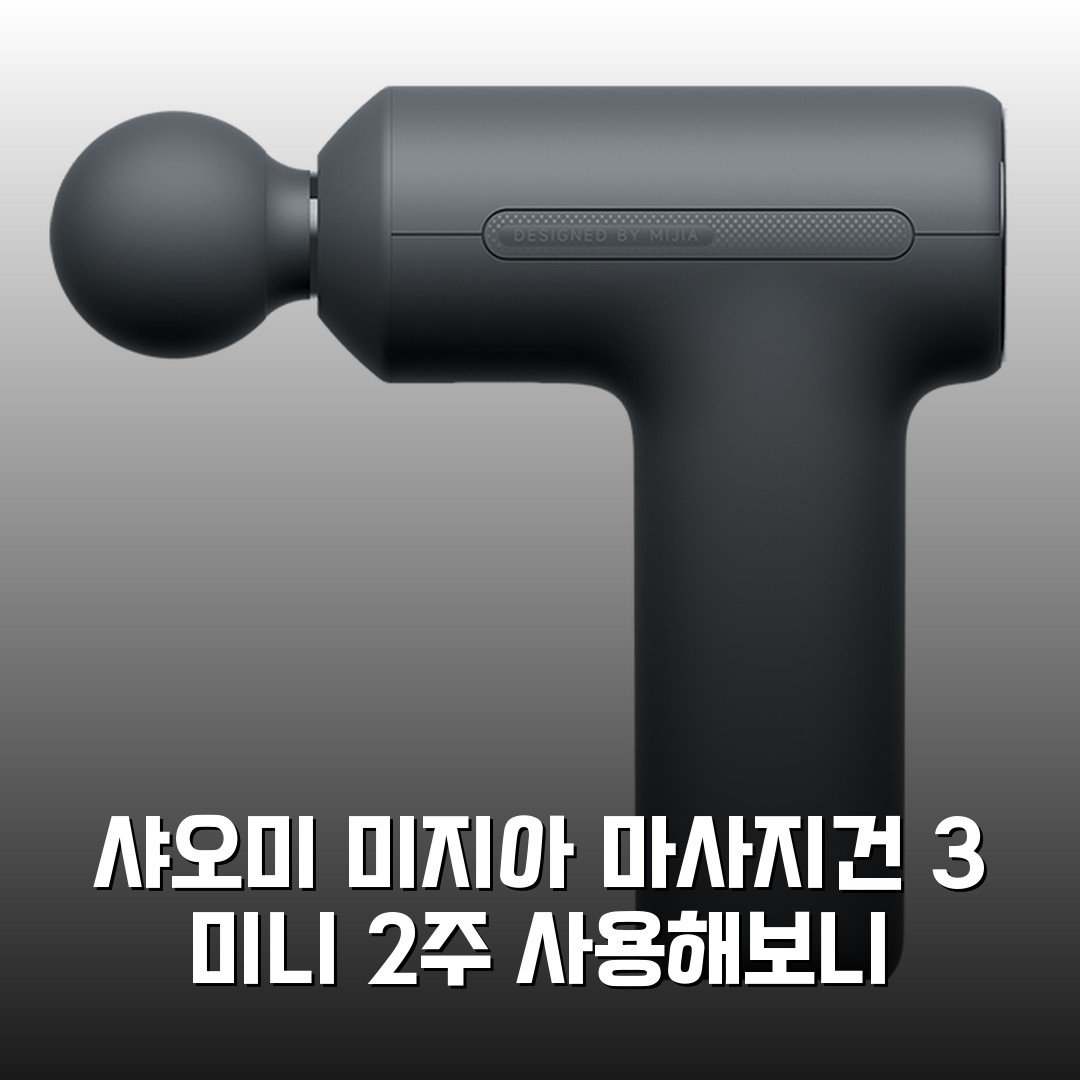 샤오미 미지아 마사지건 3 미니 2주 사용해보니