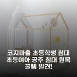 코지마을 초등학생 침대 초등여아 공주 침대 원목 꿀템 발견!