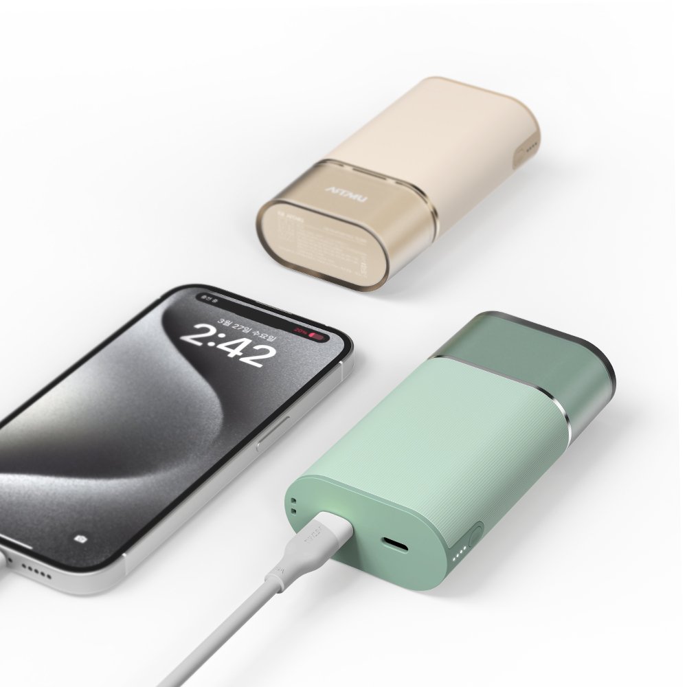 PD 30W PPS 초고속충전 미니 보조배터리 10000mAh IB220 핑크 상세 이미지 1